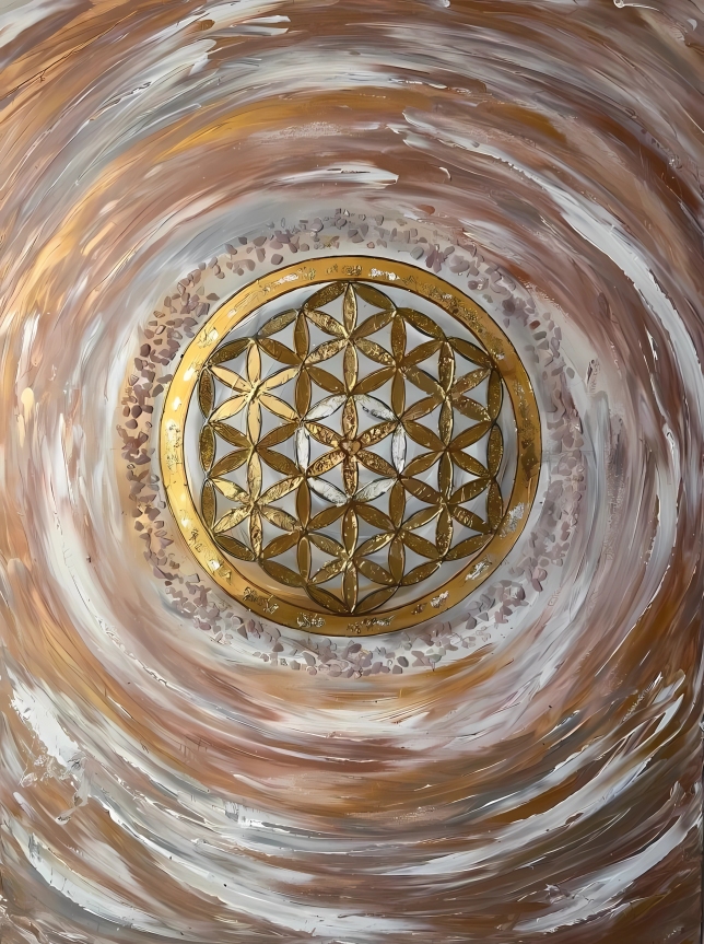 Painting for sale online - Flower of Life Sacred Geometry