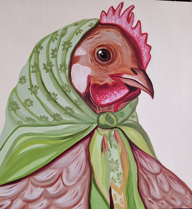 Painting for sale online - Ryaba the Hen