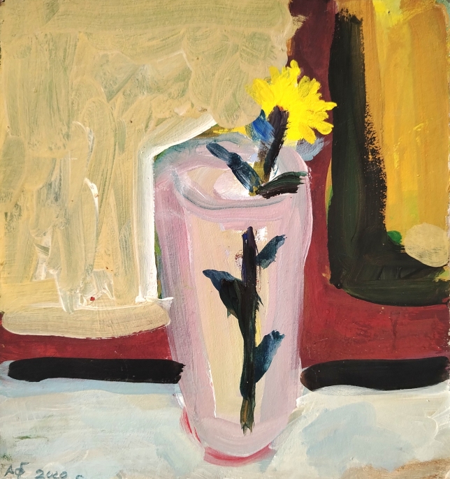 Painting for sale online - A flower in a glass