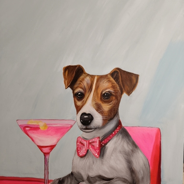 Painting for sale online - Собачий аристократ 