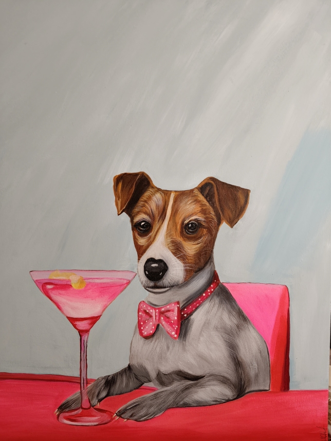 Painting for sale online - Собачий аристократ 