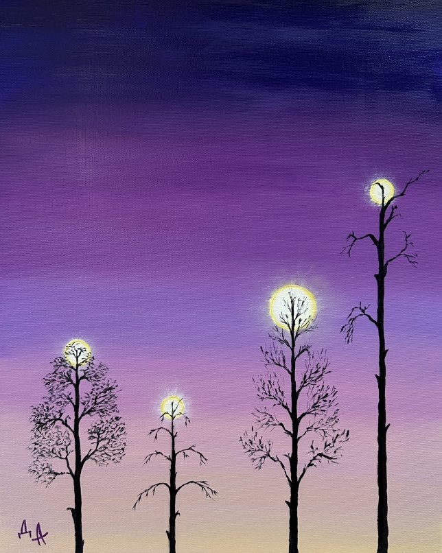 Painting for sale online - Лунная ночь