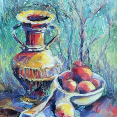Painting for sale online - Still life on the grass