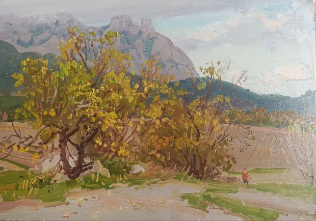 Painting for sale online - Crimea Autumn Etude, Ai-Petri