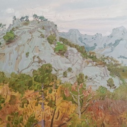 Painting for sale online - Crimean Mountains in November
