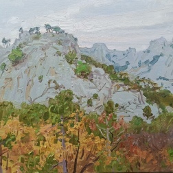Painting for sale online - Crimean Mountains in November
