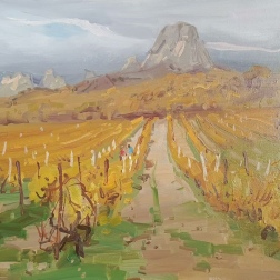 Painting for sale online - Crimean Vineyards near Katsiveli