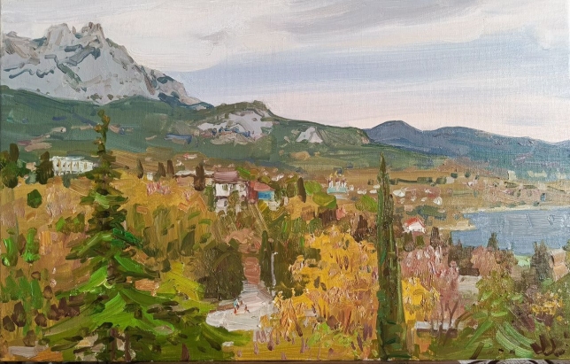 Painting for sale online - Crimea View of Ai-Petri from Alupka