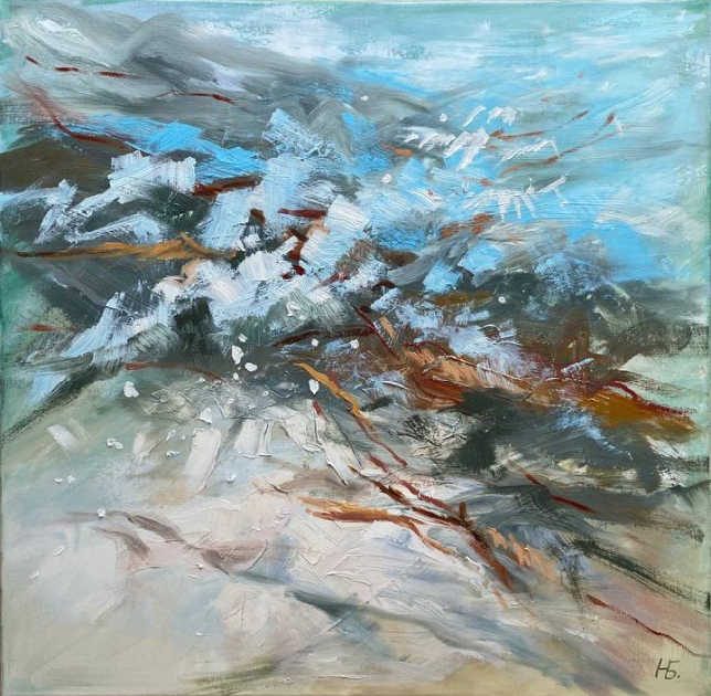 Painting for sale online - Морозный полдень