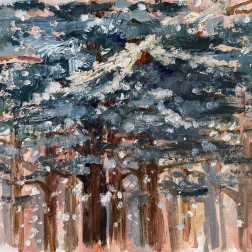 Painting for sale online - Закат в лесу