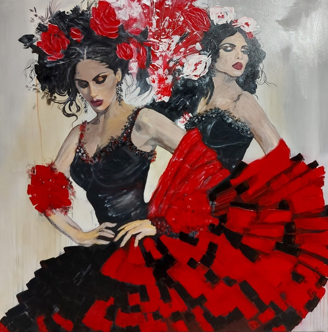 Painting for sale online - Duel