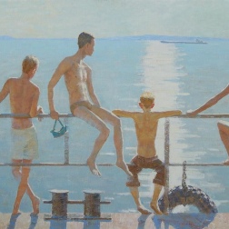 Painting for sale online - Volga midday