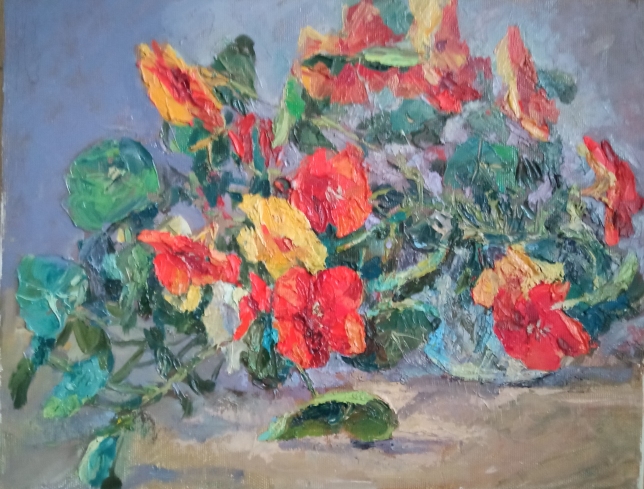 Painting for sale online - Nasturtium