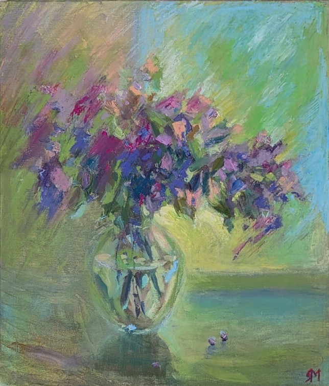 Painting for sale online - Bouquet at dusk