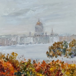 Painting for sale online - Autumn in Saint Petersburg 