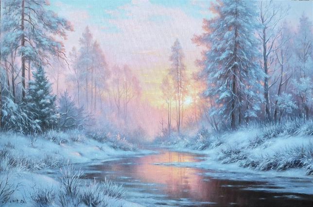 Painting for sale online - Frosty morning