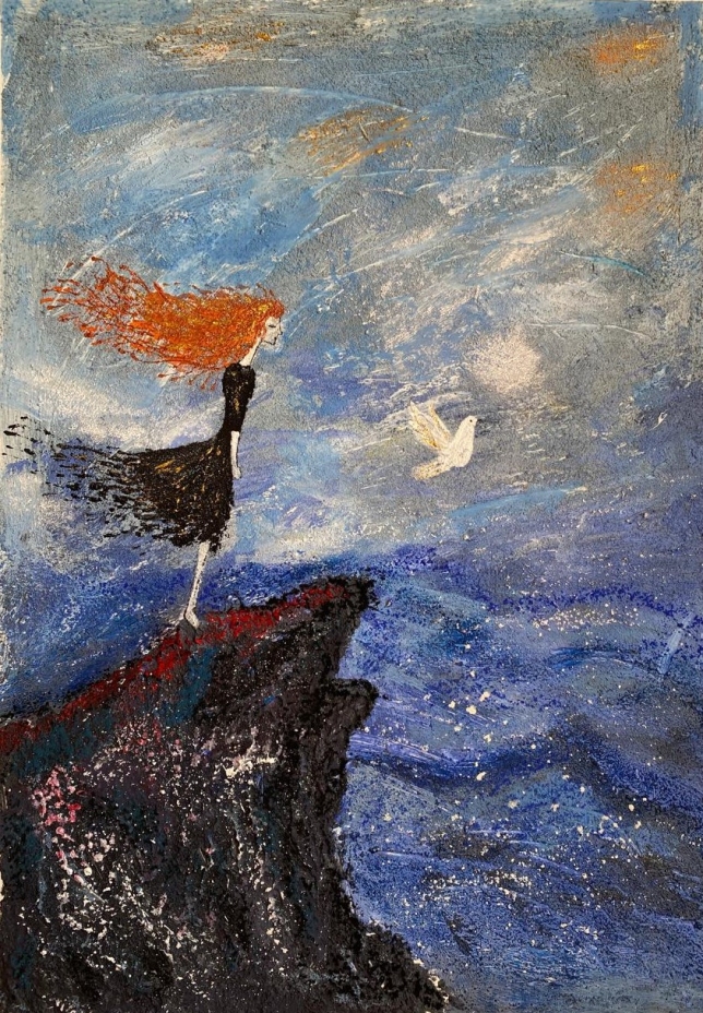 Painting for sale online - Flight beyond the boundaries