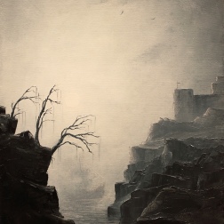 Painting for sale online - At the dark island