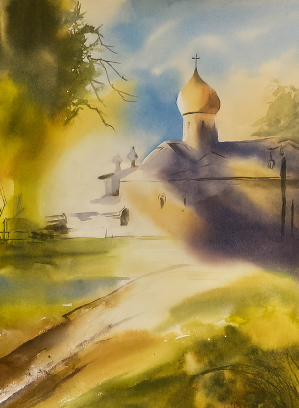 Painting for sale online - Quiet road