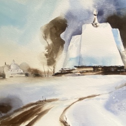 Painting for sale online - Winter silence