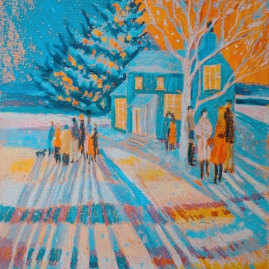 Painting for sale online - Праздничные огни