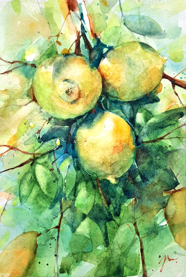 Painting for sale online - Lemons