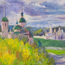 Painting for sale online - Staritsa View of the Church of Paraskeva Pyatnitsa