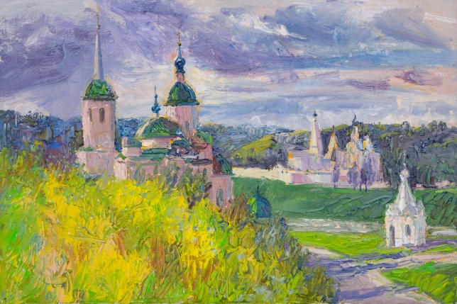 Painting for sale online - Staritsa View of the Church of Paraskeva Pyatnitsa