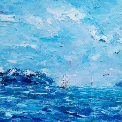 Painting for sale online - Cold Pacific Ocean