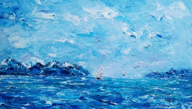 Painting for sale online - Cold Pacific Ocean
