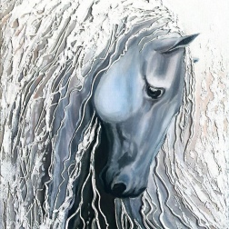 Painting for sale online - Spirit, a horse in light colors