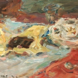 Painting for sale online - Still Life with Red Drapery