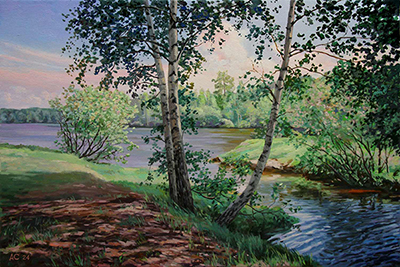 Современное русское импрессионистское пейзажное искусство